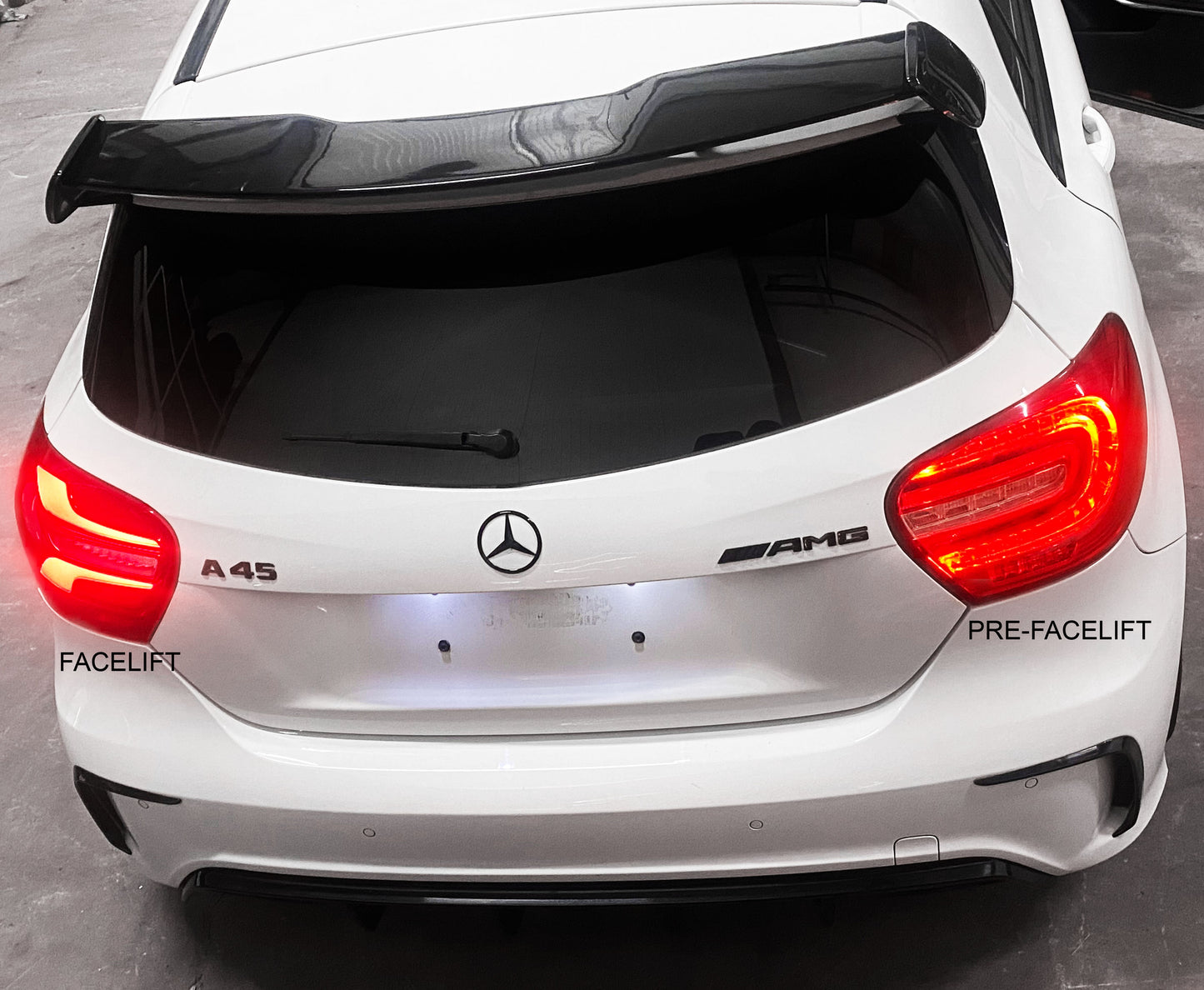 MERCEDES A45 AMG W176 - PRE FACELIFT TO FACELIFT LED REAR LIGHT UPGRADE
